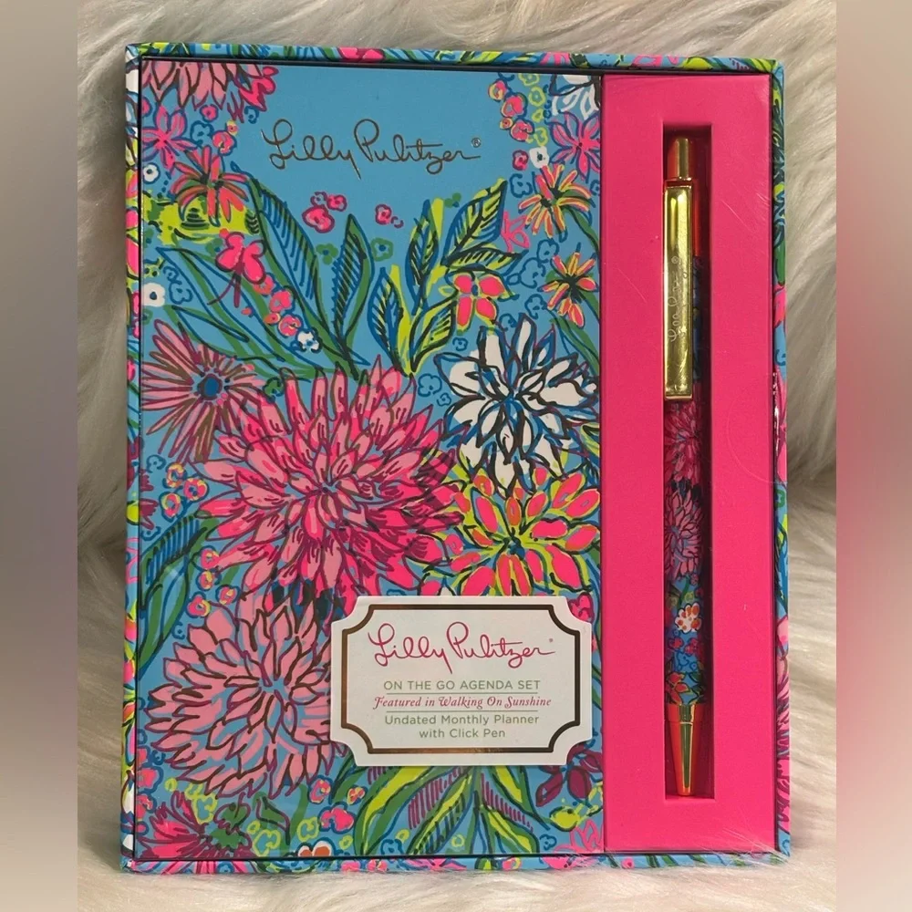 Lilly Pulitzer on the Go Agenda Set -Walking on Sunshine NEW